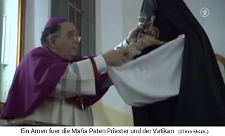 San Luca, Bishop Morosini stuffs
                    the [fantasy] Madonna figure with a hung [fantasy]
                    Jesus in the apron