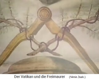Masonic symbols circle and branches