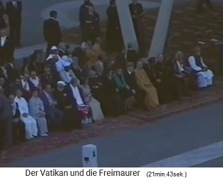 The meeting of all religions at the Vatican
                      on 18 October 1999 - other religious
                      representatives must sit on little chairs