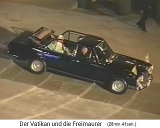The Vatican
                    Religious Meeting of October 28, 1999, the hump pope
                    disappears ALONE in the Mercedes and leaves everyone
                    behind him
