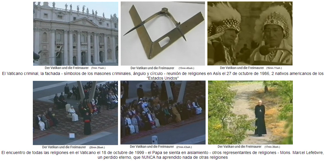 Encuentros religiosos en el
                    Vaticano gay en 1986+1999, oficialmente fue definida
                    la igualdad de religiones