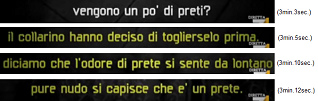 La conversación con un portero de la
sauna gay sobre los obispos / sacerdotes gays
infértiles del Vaticano que visitan esa sauna
gay La conversación con un portero de la
sauna gay sobre los obispos / sacerdotes gays
infértiles del Vaticano que visitan esa sauna
gay