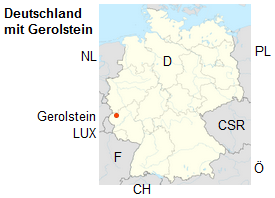 Karte
                von Deutschland mit Gerolstein