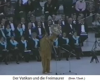 Das Religionstreffen am Vatikan vom 28. Oktober 1999, Ureinwohner mit grossem Tamburin