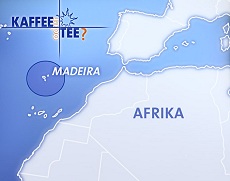 Map with Madeira Island in front of Africa,
                    it's Portuguese until today