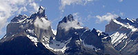 Berge in Patagonien: Cuernos del
                                Paine Hrner von Paine