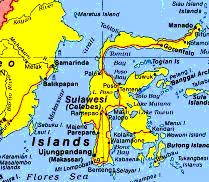 Karte: Position von
                              Makassar / Ujungpandang Celebes Sulawesi
                              Indonesien