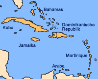 The
                            positions of "Hispaola" (today
                            Dominican Republic and Haiti), with Cuba and
                            Jamaica