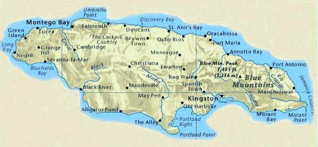 Map of Jamaica Map of
Jamaica