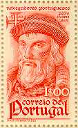 Cabral on a
Portuguese stamp Cabral
on a Portuguese stamp