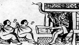 Messengers of Moctezuma are
telling him about a foreigner at the other
side of the lake Messengers of Moctezuma are telling him
about a foreigner at the other side of the
lake