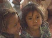 Two Aztec girls are here
confronted by the "Christian"
mission Two Aztec girls are here
confronted by the "Christian"
mission