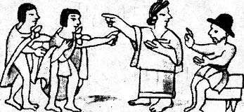 Without his lover Malinche / Dońa
Marina - the translator - nothing is working
between the Aztecs and Cortés. Without his lover Malinche
/ Dońa Marina - the translator - nothing is
working between the Aztecs and Cortés.