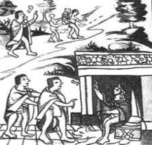 Moctezuma is instructed by his
messengers about the Spaniards Moctezuma is instructed by his
messengers about the Spaniards