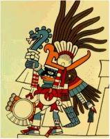 Huitzilopochtli, Aztec sun god and
war god Huitzilopochtli, Aztec sun god and
war god