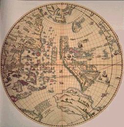 1520: world map by Schöner, a
globe 1520: world map by Schöner, a globe