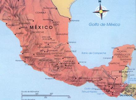 Map with the position of Guatemala
between Mexico and El Salvador Map with the position of
Guatemala between Mexico and El Salvador