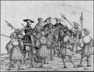 Gorgeous entry of emperor Charles V
                              is one of the culmination points of the
                              Empire Council (Imperial Diet) of 1530