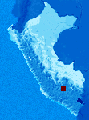 Map of Peru with the position of
                            Cusco