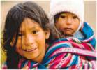 Cusco: mother with baby on her back,
                              portraits