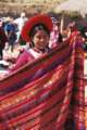 Cusco, selling of beautiful fabrics