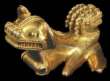 Extraterrestrial lion of Chibcha epoch
                            in gold