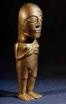 Chibcha natives, little
                            statue of a woman in gold