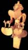 Quimbaya sitting figurine in gold
                              (extraterrestrial)