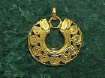 Golden earrings of Quimbaya 02