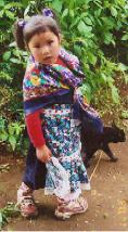 Mapuche daughter in
                              today's Chile