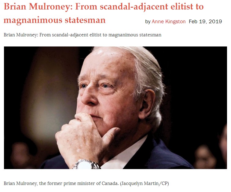 Artikel vom 19.2.2019: Der kanadische
Präsident Mulroney wurde vom Mossad-Agent Schreiber
finanziert Artikel vom 19.2.2019: Der
kanadische Präsident Mulroney wurde vom Mossad-Agent
Schreiber finanziert