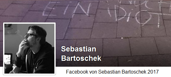 Sebastian Bartoschek, ein Kettenraucher,
Facebook 2017 Sebastian Bartoschek, ein
Kettenraucher, Facebook 2017