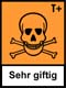 Logo zur Warnung vor Quecksilber und
Quecksilberdampf: "Sehr giftig T+" Logo zur Warnung vor Quecksilber und
Quecksilberdampf: "Sehr giftig T+"