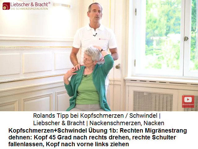 Kopfschmerzen Video 3
                      bung 1b: Den rechten Migrnestrang dehnen