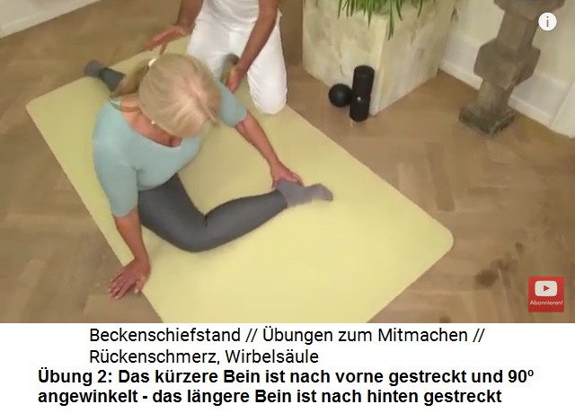 Beckenschiefstand bung
                      2: Spagatbung, das vordere Bein ist um 90 Grad
                      angewinkelt und der Oberkrper im Hohlkreuz nach
                      vorne geneigt 01