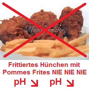 Frittiertes Hnchen mit Pommes Frites
                              NIE essen