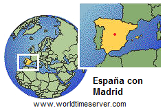 Mapa de Espaa
                con Madrid