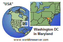 Karte der "USA" mit Maryland
              mit Washington DC
