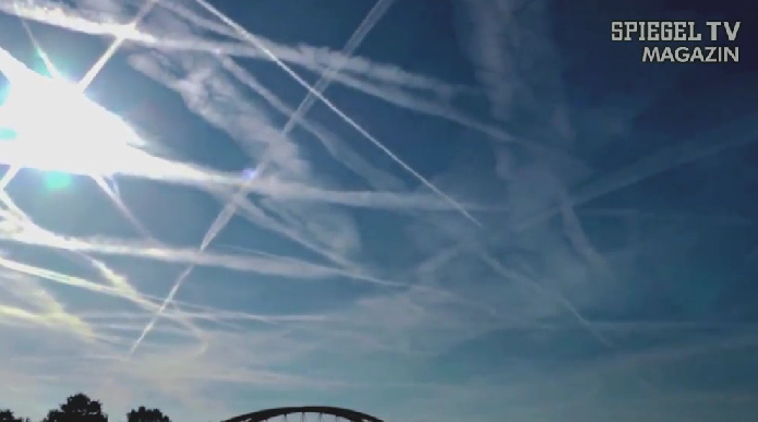 Video von Spiegel TV mit Chemtrails am
                    Himmel �ber Deutschland