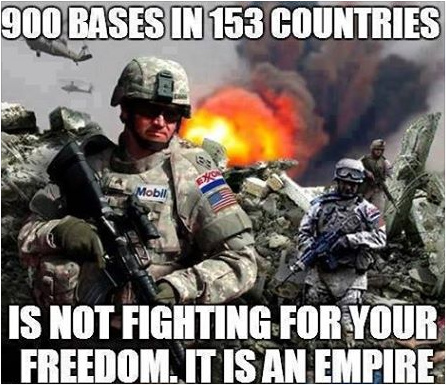 Die
kriminelle Kinderbums-NATO der
"USA" betreibt 900 Militärbasen
in 153 Ländern - und das ist nicht für
eine Freiheit, sondern das ist die
Fortsetzung des Viktorianischen Empires
von London - 24. Oktober 2014 Die kriminelle Kinderbums-NATO der
"USA" betreibt 900 Militärbasen
in 153 Ländern - und das ist nicht für
eine Freiheit, sondern das ist die
Fortsetzung des Viktorianischen Empires
von London - 24. Oktober 2014