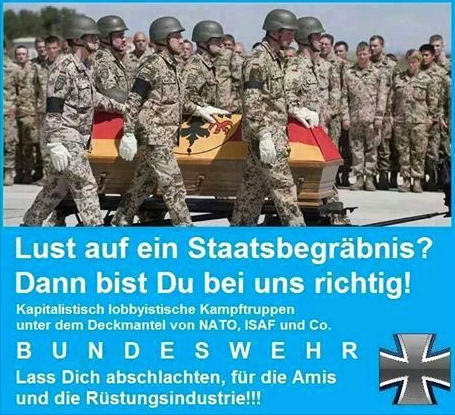 Wahrheit 1: Die Bundeswehr-NATO ist
zum Sterben geeignet Wahrheit 1: Die
Bundeswehr-NATO ist zum Sterben geeignet