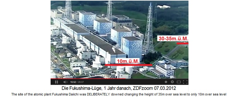 The site of the atomic plant of Fukushima
Daiichi was DELIBERATELY downed reducing the
height of the projected 35m over sea level to
10m The site of the atomic plant of
Fukushima Daiichi was DELIBERATELY downed
reducing the height of the projected 35m over
sea level to 10m