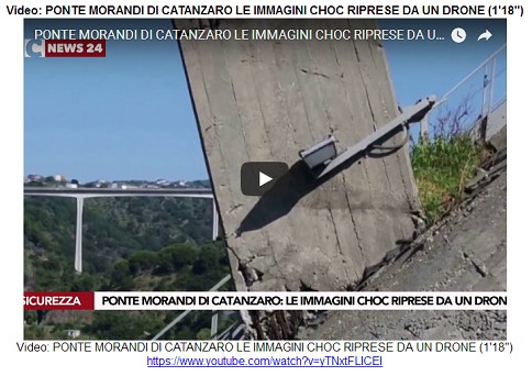 Time bomb Spaghetti
                        Morandi Bridge in Catanzaro in Calabria
