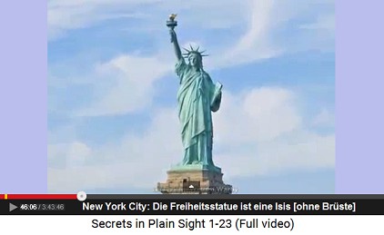 New York City: Die Freiheitsstatue ist eine
                        Isis [ohne Brste]