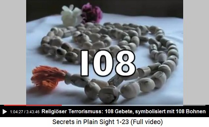 Religiöser Terrorismus mit 108 Gebeten,
symbolisiert mit 108 Bohnen an Halsketten etc. Religiöser Terrorismus mit 108 Gebeten,
symbolisiert mit 108 Bohnen an Halsketten etc.