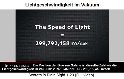 Lichtgeschwindigkeit im Vakuum:
                      299.792.458m/s