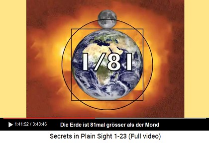 Die Erde ist 81mal grösser als der Mond Die Erde ist 81mal grösser als der Mond
