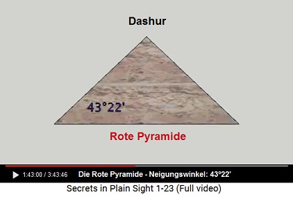 Die Rote Pyramide von Dashur mit einem
                    Neigungswinkel von 4311'