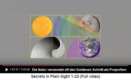 Die Natur gestaltet viele Sachen mit dem
                      Goldenen Schnitt Phi