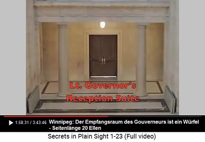 Winnipeg: Legislative Building: the
governor's reception suite is a cube, edge lenght is
20 cubits Winnipeg: Legislative Building: the governor's
reception suite is a cube, edge lenght is 20 cubits